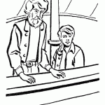 דף צביעה ג'ים הוקינס ובן גאן הפיראט שחזר בתשובה