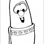 דף צביעה לארי המלפפון