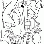 דף צביעה בובו אוסף עצים ויוגי נח