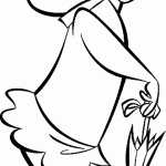 דף צביעה סינדי הדובה המגונדרת