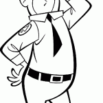 דף צביעה שומר היערות ריינג'ר סמית'