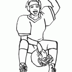 דף צביעה פוטבול 20 דף צביעה פוטבול 20