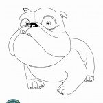 דף צביעה הבולדוג לואיז