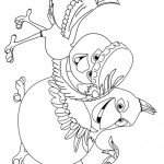 דף צביעה הציפור ניקו ופדרו