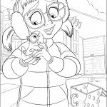 דף צביעה לינדה ובלו