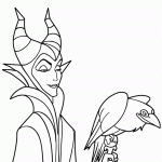 דף צביעה מליפיסנט וידידה דיאבל העורב