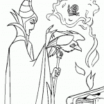 דף צביעה מליפיסנט, העורב וקללת גלגל הטוויה