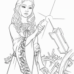 דף צביעה הנסיכה אורורה