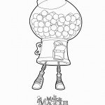 דף צביעה מכונת הסוכריות סטומפי דף צביעה מכונת הסוכריות סטומפי