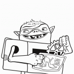 דף צביעה הקופסונים 3