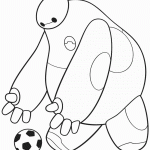 דף צביעה ביימקס מנסה לשחק כדורגל דף צביעה ביימקס מנסה לשחק כדורגל