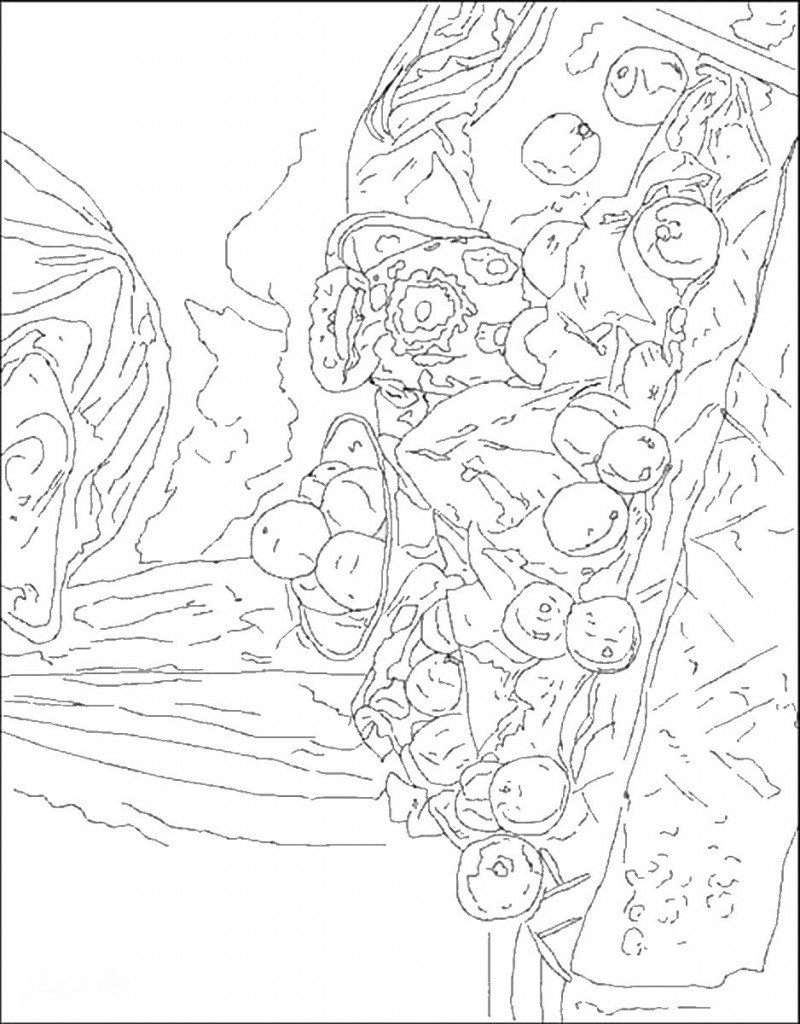 coloriage d'aprs Cezanne