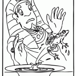 מצרי מפוחד ממכת והצפרדעים